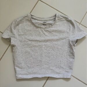 Aritzia Heather Gray Crop Top
